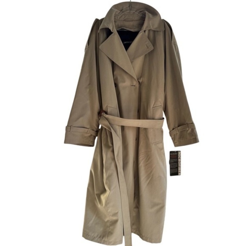 Pierre Cardin Men's Tan Trench‎ Coat, 42R